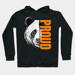 Majestic Proud Panda - Unique Wildlife Inspired Print Hoodie